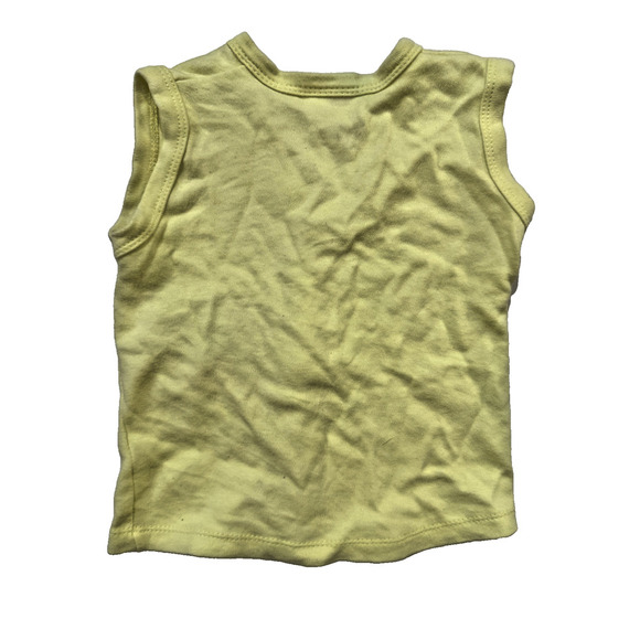 Koniga Kids Wears Vest 70CM 6-9 Mos Yellow Cute Cat Print VINTAGE Baby - Picture 5 of 5